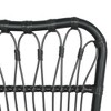 COWLOWN Black Set of 2 Outdoor Rattan Patio Dining Chairs for Backyard, Poolside and Garden Spaces, PE Wicker - 4 of 4