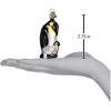 Old World Christmas Blown Glass Ornament for Christmas Tree, Emperor Penguin with Chick - 3 of 4