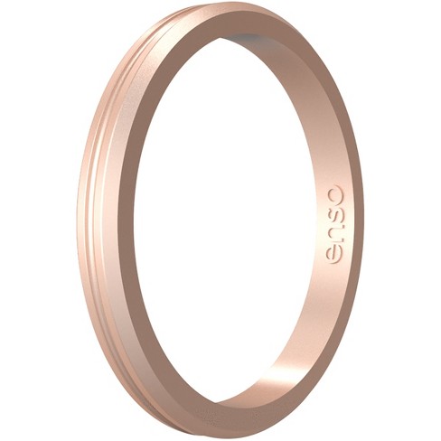 Enso Rings Thin Elements Series Silicone Ring - Rose Gold - 6