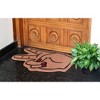 RugSmith Light Brown Machine Tufted Peace Sign Coir Doormat - 2 of 4