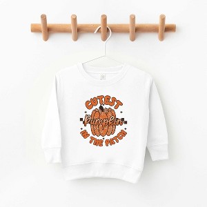 The Juniper Shop Cutest Pumpkin Leopard Print Toddler Graphic Sweatshirt - 1 of 2