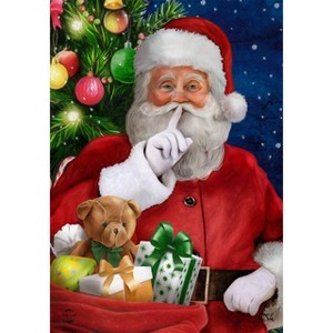 Briarwood Lane Christmas House Flag 40x28 For Outdoor Santa's Delivery For Christmas House Flag - 1 of 4