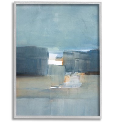 Stupell Industries Abstract Nautical Landscape Between Spaces Blue ...