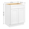 LOVMOR in Plywood Soft-Close Bath Vanity Cabinet without Top for Kitchen, Bathroom, Living Room - 3 of 4