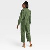 Women's Long Sleeve Button-Front Boilersuit - Universal Thread™ - image 2 of 3