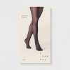 Women's Cable Knit Fleece Lined Tights - A New Day™ Brown Heather - 3 of 3