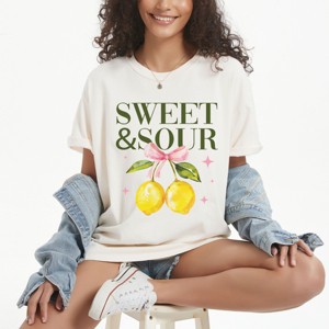 Simply Sage Market Sweet & Sour Lemon Garment Dyed Tee - 1 of 4