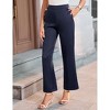 Clearlove Women Casual Wide Straight Leg Trousers Business Dress Pants - 2 of 4