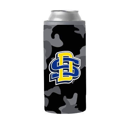 NCAA South Dakota State Jackrabbits 12oz Black Camo Slim Can Cooler