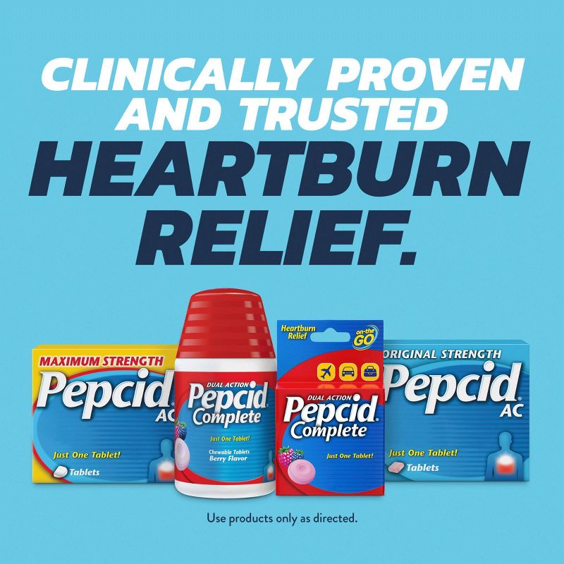 Pepcid AC Maximum Strength Heartburn Prevention &#38; Relief Tablets - 25 ct., 6 of 13