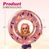 4e's Novelty 4-Pack Pool Donut Floats 30" Swim Rings For Kids & Adults, Vibrant, Durable Pool Party Floaties Perfect For Pools, Beaches, Lakes - 4 of 4