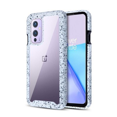 MyBat Splash Hybrid Case Compatible With Oneplus 9 - Highly Transparent Clear / White