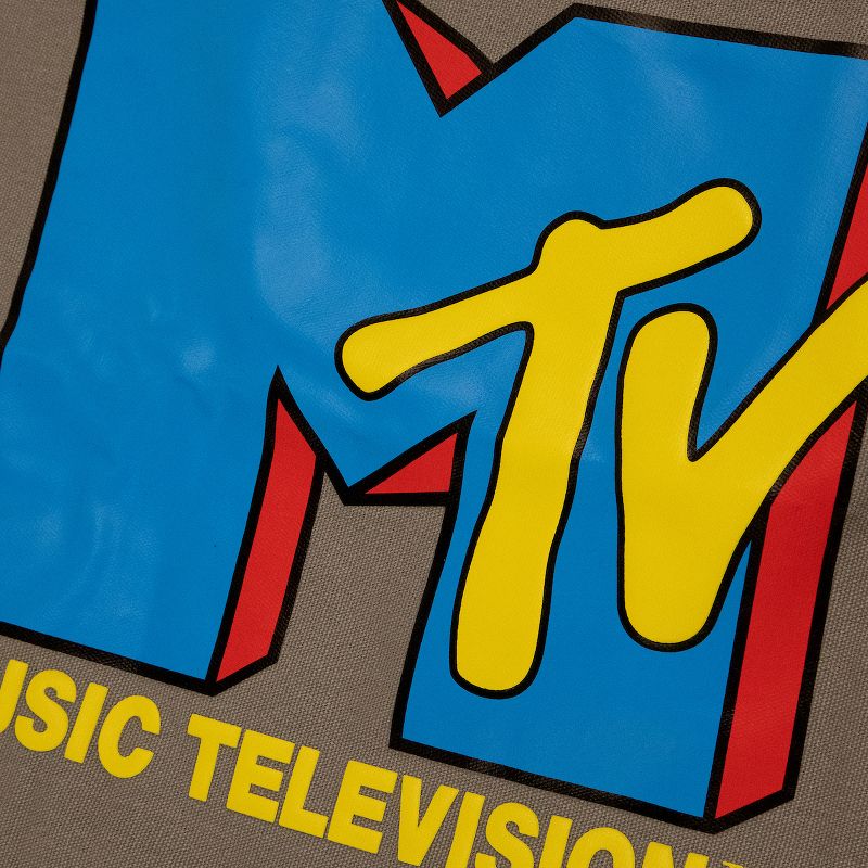 MTV Logo Brown Canvas Bag, 3 of 6
