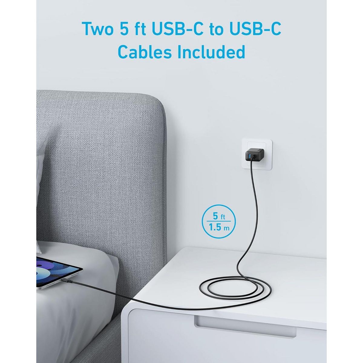 Anker iPhone 17/16 Charger (Black, 2 Pack & 2 Cable) - thumbnail 3
