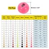Unique Bargains Fly Tying Slotted Tungsten Round Beads for Variety Jig Hooks 70 Pcs - 2 of 4