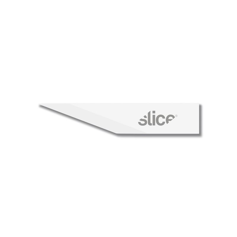 Slice 10519 Replacement Craft Knife Scalpel Blades - Straight Edge, Pointed Tip - Finger-Friendly Safety Blade - Pack of 4, 1 of 5