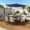 Clihome 10 Ft.Outdoor Patio Cantilever Umbrella with 360 Degrees Rotation,LED Lights,Waterproof Fade-Resistant Canopy with Cross Base - 3 of 4