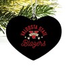 Valdosta Blazers Heart Love Wood Christmas Tree Holiday Ornament - 2 of 3