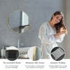 TUYOHW 20 Inch Wall Mount Bathroom Mirror,Modern Round Wall Mount Vanity Mirror for Bathroom,Entryway(Horizontal & Vertical) - 4 of 4