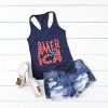 Simply Sage Market America Bold Stars Racerback Tank - L - Navy - 3 of 3