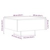 vidaXL Coffee Table Artisan Oak Engineered Wood Regular Coffee Table - 4 of 4