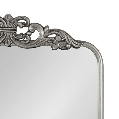 Laubry 30" x 20" Silver Ornate Rectangular Vanity Mirror