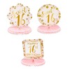 Sparkle and Bash 6 Pack Honeycomb Centerpiece for Sweet 16 Birthday Party Table Decorations - 4 of 4