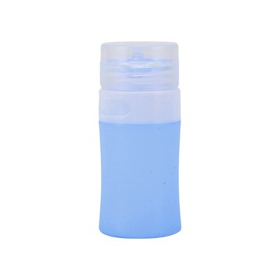 Unique Bargains Portable Cylinder Silicone Pump Bottle Pink 1 Pc