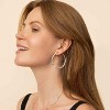 Sterling Silver Plated Hollow Hoop Earrings, Lightweight Hypoallergenic Circle Earrings, Everyday Jewelry Gift for Her - 2 of 4