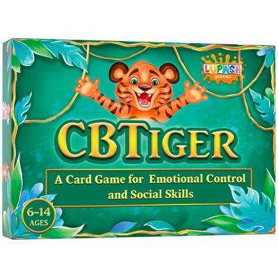 Lupash Games CBTiger Kids Therapy Card Game, 2-6 Players