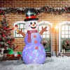 Aghana Digitals 6FT Inflatable Christmas Train with Santa, Snowman & Gingerbread Man, Outdoor Decor - 2 of 4