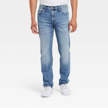 voeeron Mens Elastic Waist Jeans Relaxed Fit Men's Jeans with