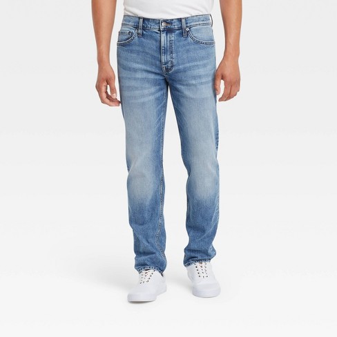 Men's Slim Straight Fit Jeans - Goodfellow & Co™ Indigo Blue 36x30 : Target