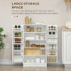 LunaLulinlk Kitchen Pantry Storage Cabinet w/ 5-tier Shelving - 3 of 4