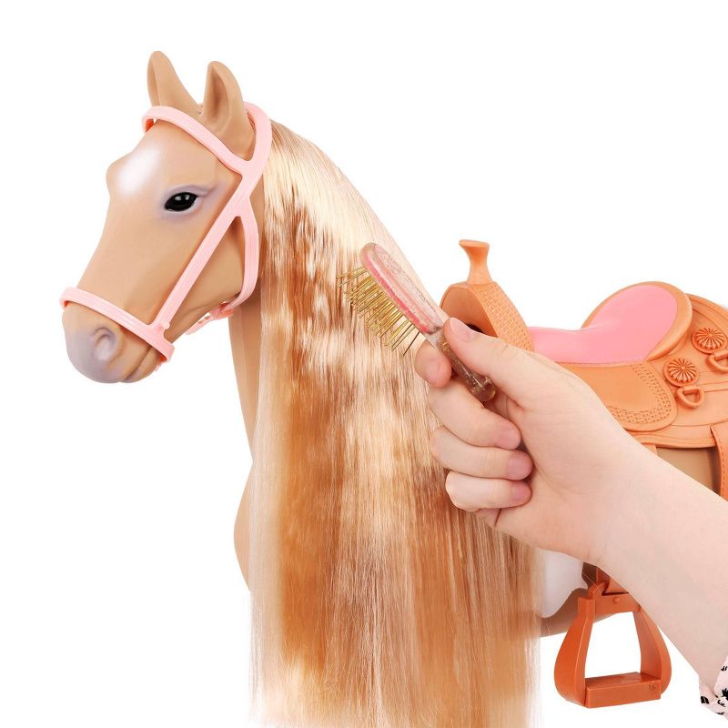 Our Generation Palomino Hair Play Horse Accessory Set for 18&#34; Dolls, 6 of 8