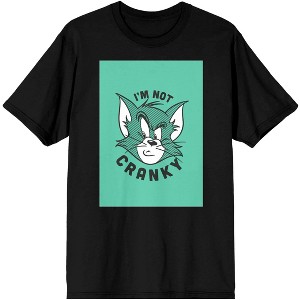 Tom and Jerry I'm Not Cranky Men's Black Graphic Tee - 1 of 1
