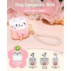 HTUTWOO Girlish Stylish Cover Shell Girls Cute Kawaii - With Keychain  For Airpod Case 4th Generation 2024, Bow - 2 of 4
