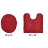 Edge Bath Rug 100% Premium Cotton Ultra-soft Water Absorbent Tufted Solid Reversible 2 Piece Bathroom Rug Set For Machine Washable Bathmat - 2 of 4