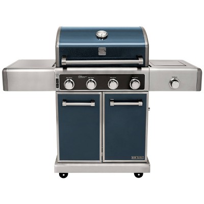 Kenmore Elite 4-Burner Outdoor Gas BBQ Grill with Side Burner PG-40415S0LC Gun Metal