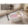 Vynxaria Series 47 in. x 28 in. Freestanding Soaking Bathtub with Pop Up Drain in White - 3 of 4