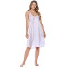 Casual Nights Women's Satin Lace Camisole Nightgown - 2 of 4