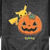 Men's - Pokémon - Pikachu Pumpkin Graphic Fleece Sweatshirt - 2 of 4