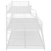 NicBex Twin XL over Full XL Bunk Bed Metal Frame Triple Bed Frame with Guardrails, Long and Short Ladders, No Box Spring Required - 4 of 4