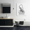 Stupell Industries Monochrome Elephant Bathing Splashing Water Bathtub Canvas Wall Art - 2 of 4