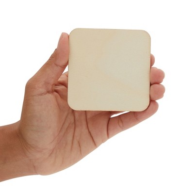 Bright Creations 60 Pack Unfinished Wood Squares for DIY Crafts, Classroom Projects, 3 In