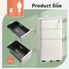 GALAXHERO File Cabinet, 3-Drawer Vertical Filing Cabinet, Slim Space-Saving Storage for Legal/Letter Size Files, Home & Office Organization, White - 2 of 4