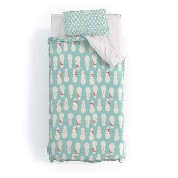 Allyson Johnson Cute Snowmen Duvet Cover + Pillow Sham(s) - Deny Designs