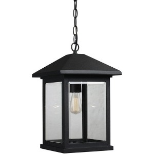 Portland Outdoor Pendant Light - 9.5" Glass Shade, Dimmable, Wet Rated, 1 Bulb, 100W - 1 of 1