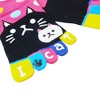 INSPIRE CHIC Women's Elastic Cuffs Stretchy Dots Cat Socks One Size - 4 of 4