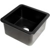 ALFI Black Matte Square 18 Inches x 18 Inches Undermount / Drop In Fireclay Prep Sink - 4 of 4